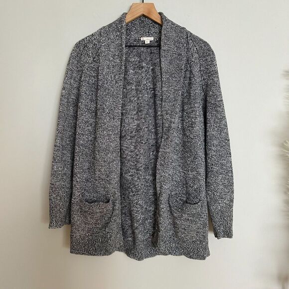 Gap Grey Shawl Collar Cotton Cardigan - Picture 1 of 6